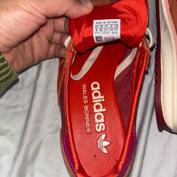 Adidas SL72 x Wales Bonner Orange Maroon Pink 5 - Picture 7 of 7